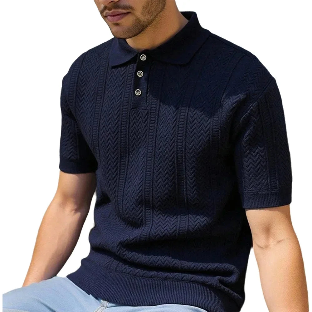 Blusa Polo Linho Tricô