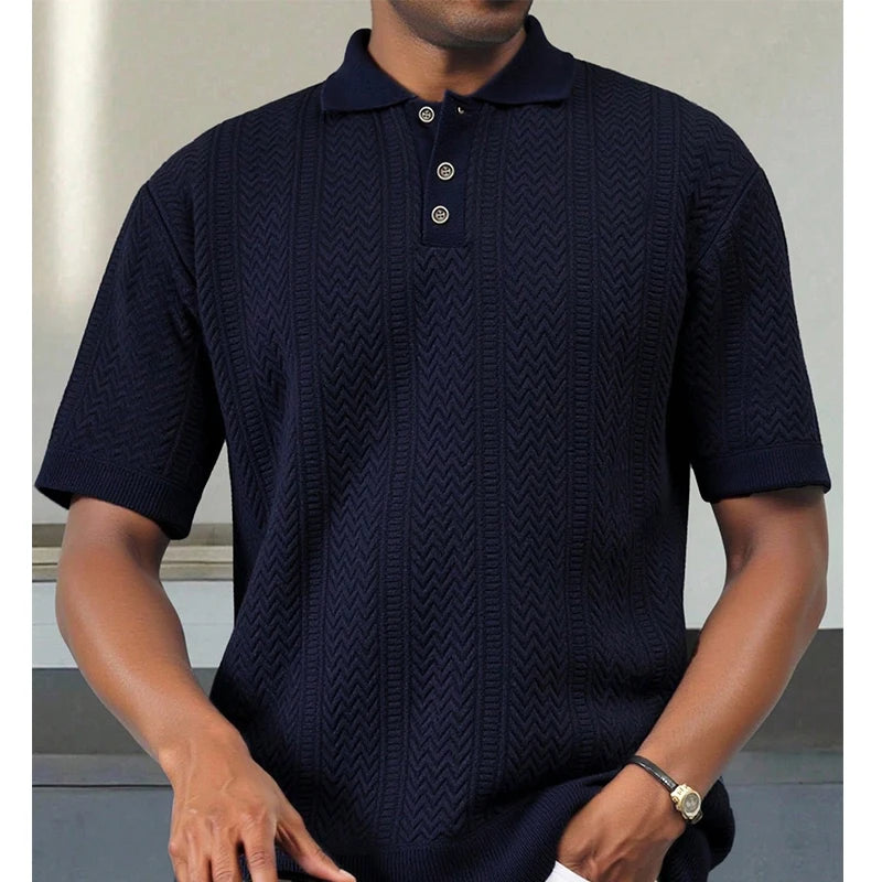 Blusa Polo Linho Tricô