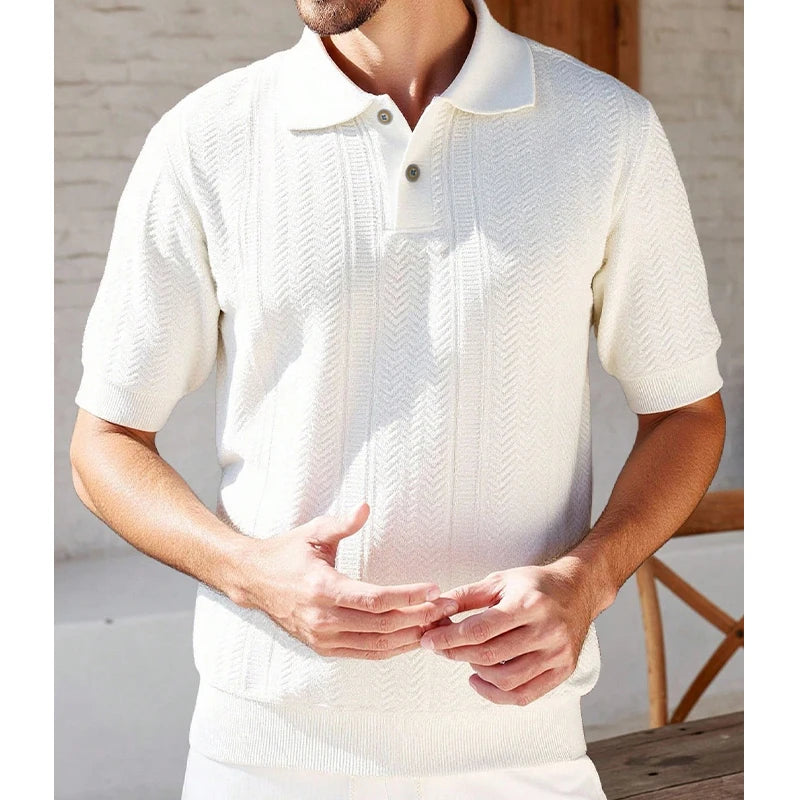 Blusa Polo Linho Tricô